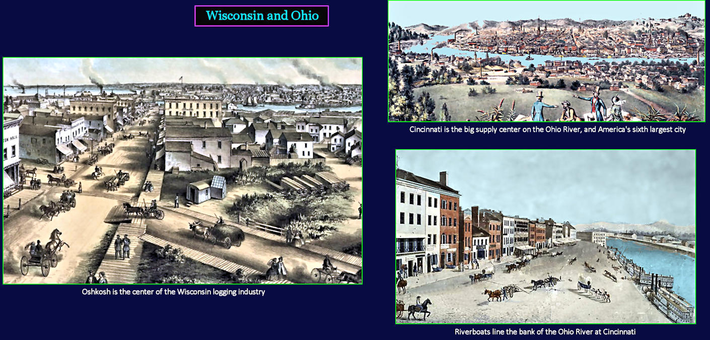 Wisconsin and Ohio, 1850